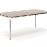 Γραφείο Διευθυντικό Dromeas σειράς Slim διάστασης 180Χ90Χ73Η με inox σκελετό και επιφάνεια από γυαλί βαμμένο μόκα