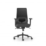 Διευθυντικό Κάθισμα Dromeas Smart D N Δερματίνη Μαύρη , Πλάτη Δίχτυ Μαύρο Πεντάνευρο Βαμμένο Μαύρο